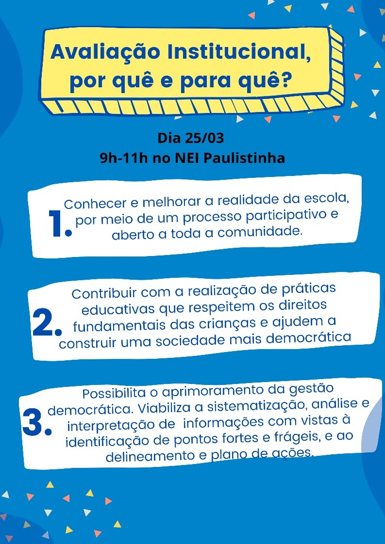 Avaliao Institucional NEI Paulistinha