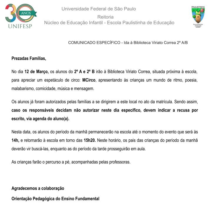 Comunicado Especfico Ida Biblioteca Viriato Correa 2 A Bpptx